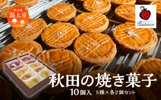 秋田の焼き菓子 5種 各2袋（計10袋）セット 1183797 - 秋田県潟上市