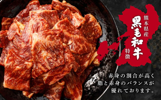 熊本県産 黒毛和牛 タレ漬け 焼肉 約1.5kg (約500g×3パック)