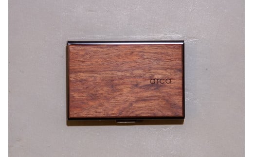 [カリン] arca カードケース 全6種 【85-02KR】／カード入れ スキミング・磁気防止機能付 天然木 シンプル  ギフト 祝い　