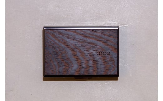 [ウェンジ] arca カードケース 全6種 【85-02WG】／カード入れ スキミング・磁気防止機能付 天然木 シンプル  ギフト 祝い　 1202104 - 長野県諏訪市