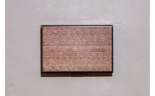 [ウォールナット] arca カードケース 全6種 【85-02WN】／カード入れ スキミング・磁気防止機能付 天然木 シンプル  ギフト 祝い　 1202102 - 長野県諏訪市