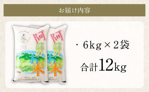 阿蘇のお米 12kg (6kg×2袋)
