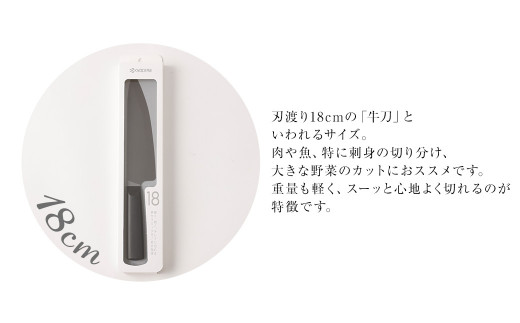 京セラ ココチカル セラミックナイフ黒18cmとシャープナー