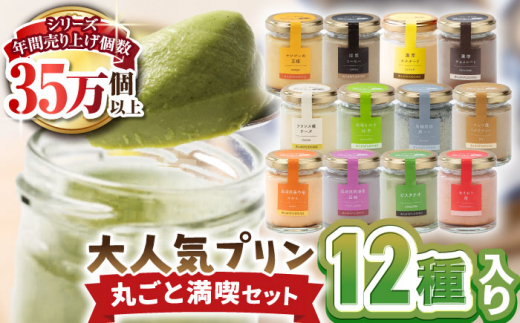 【5月発送予定】浜んまちPUDDING プリンづくし 12種類 詰め合わせ 80g×12個 セット 長崎市/合同会社デルカ [LMT003] 1202361 - 長崎県長崎市