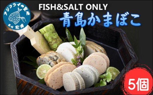 写真：【A9-010】FISH&SALT ONLY 青島かまぼこ5個入り かまぼこ 蒲鉾 カマボコ 魚介類 シーフード 海鮮 魚 松浦市