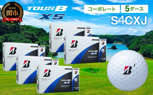 【2024年モデル】ゴルフボール TOUR B XS コーポレートカラー（ホワイト） 5ダース ～ブリヂストン ツアービー まとめ買い 大量～ 916838 - 岐阜県関市