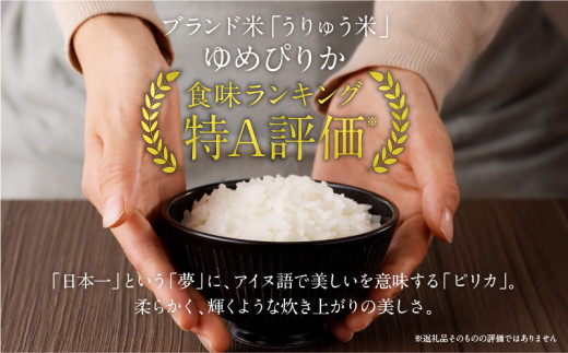 うりゅう米 食べ比べ 満足セット 無洗米 「 ゆめぴりか 10kg（5kg×2袋