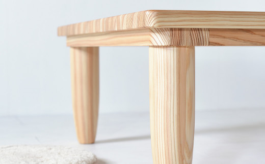【 受注生産 】 国産杉材を使った木のぬくもり漂うスクエアテーブル