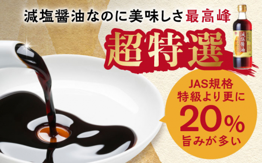 【年3回定期便】 超特選！ 減塩醤油 詰合せ 500ml×6本 長崎市/チョーコー醤油 [LDB007]