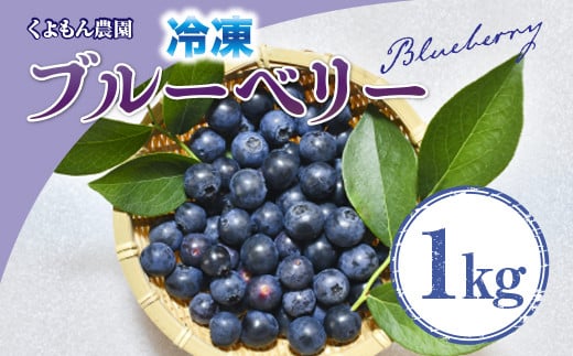 くよもん農園 冷凍 ブルーベリー 1kg　AG01 312395 - 滋賀県愛荘町