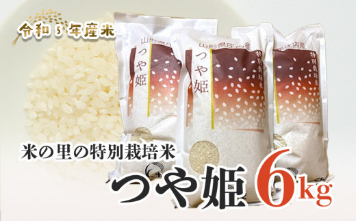 A05-002 【令和5年産】 米の里の特別栽培米つや姫6㎏