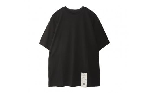 [60-05] [尾州産]想像を覆す極上メリノウール100%Tシャツ(ブラック)
