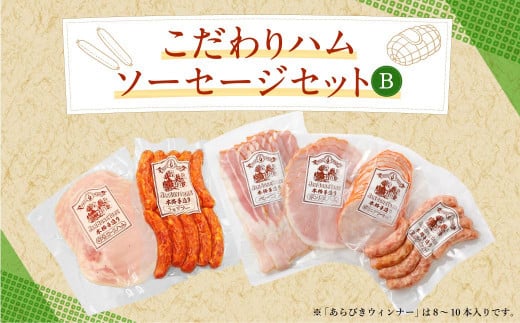 こだわり ハム ・ ソーセージ セット B 肉加工品 詰め合わせ 234449 - 福岡県嘉麻市