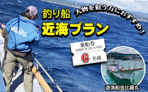 魚釣り 体験 釣り 釣り船 近海プラン 釣り経験者 におすすめ！ 6名様分 558553 - 徳島県海陽町