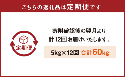 【12ヶ月定期便】人吉球磨産 ヒノヒカリ 5kg