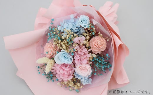 [選べるカラーバリエーション 5色] プリザーブドフラワーの花束