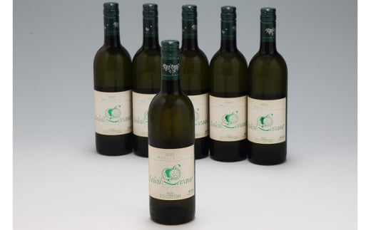 食の都庄内　月山ワイン　ソレイユ ルバン　甲州シュール・リー　白（辛口）６本セット