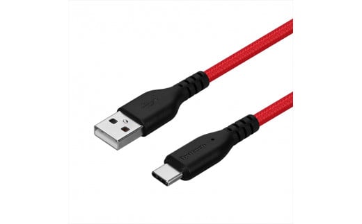 Owltech(オウルテック) 断線に強く柔らかい USB タイプA to Cケーブル 1m ブラックレッド OWL-CBA4CA10-BKRE [ ケーブル 家電 神奈川県 海老名市 ]