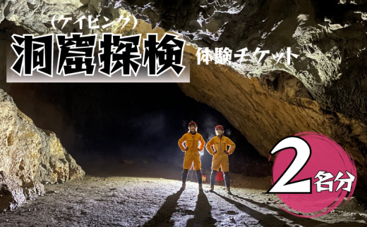 洞窟探検(ケイビング)体験チケット 2名分 1227241 - 岡山県新見市