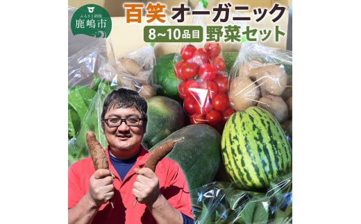 【6ヶ月定期便】百笑オーガニック野菜セット（8～10品目）（KAG-3） 228936 - 茨城県鹿嶋市