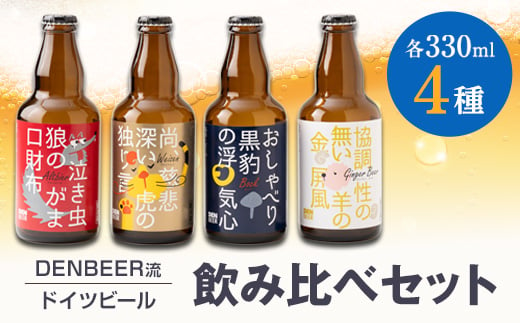 クラフトビール　ヴァイツェン・アルトビア・ボック・ジンジャービール　4種　飲み比べセット【1224228】 738144 - 愛知県安城市