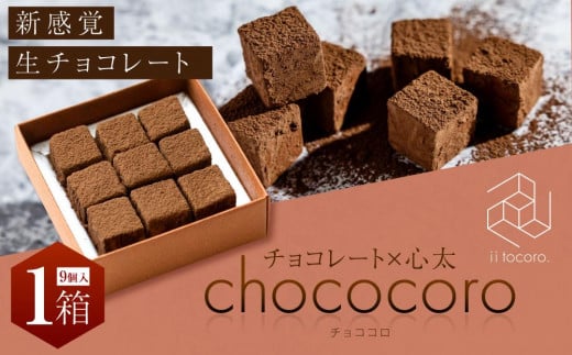 chococoro＝チョコ×心太（ところてん）新感覚生チョコレート1箱（9個入） 1184499 - 大阪府高槻市