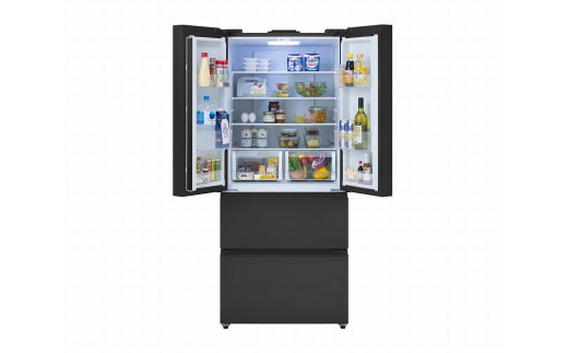 宮城県角田市のふるさと納税 冷蔵庫　冷凍冷蔵庫 418LIRGN-42A-Bブラック