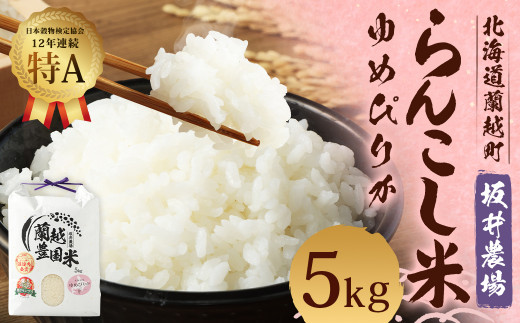 らんこし米 ゆめぴりか 5kg (坂井農場)