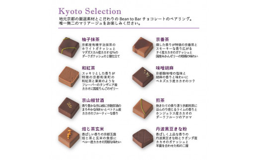 【COCOKYOTO】チョコレート詰め合わせ「京都selection」（8個入）