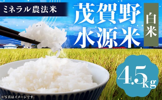 【令和6年産】ミネラル農法 茂賀野水源米【ヒノヒカリ 4.5kg】精米【2024年11月上旬～2025年11月下旬発送予定】お米 米 こめ コメ お取り寄せ 1451984 - 熊本県人吉市