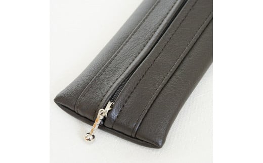 No.218-09 PVCレザーペンケース「FULAPE」(グレー) / 雑貨 日用品 筆箱 千葉県 1245458 - 千葉県野田市