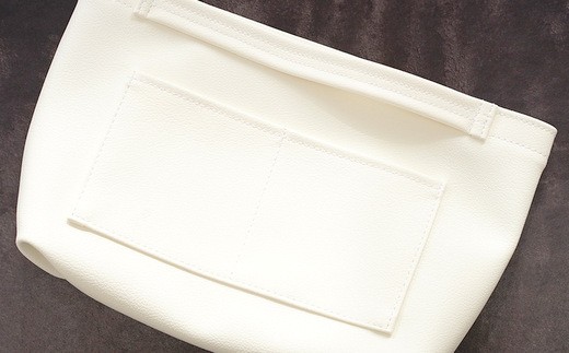 No.208-01 上質な日本製バッグインバッグ「ansac」（ホワイト） ／ 雑貨 日用品 鞄 千葉県