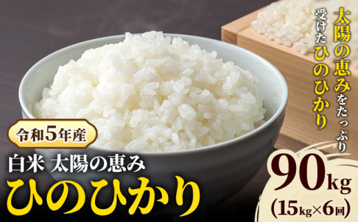 O-2_90k [令和5年産 先行受付] 岡山県産 ひのひかり 笠岡産 90kg 太陽の恵み (白米)※ 期間限定 米粉プレゼント中です。