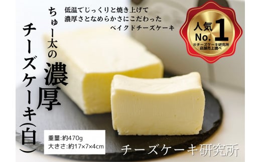 ちゅー太の濃厚チーズケーキ(白) ケーキ 菓子 福岡県産品