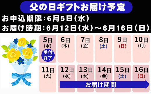 お申込み期限は6月5日(水)まで。
お届け期間の指定はできませんのでご注意ください。