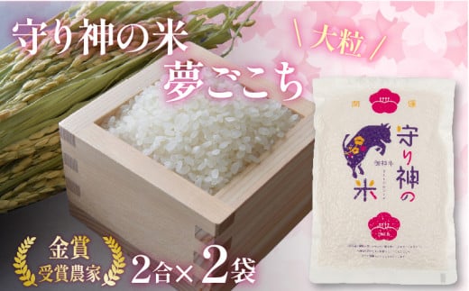 守り神のお米 300g×2袋入 ( 祈祷米 夢ごこち 2合 精米 米 ごはん 白米 令和5年産 白米 お米 受験 合格祈願米 真空米 真空パック  産地直送 農家直送 送料無料 滋賀県 竜王町 ふるさと納税 ) - 滋賀県竜王町｜ふるさとチョイス - ふるさと納税サイト