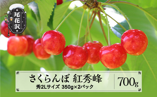 2024年6月下旬～発送］ 鮭川村のさくらんぼ＜紅秀峰＞ 200g×4パック