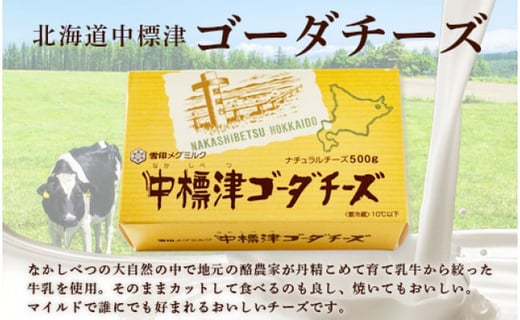 【毎月数量限定】雪印メグミルク 北海道 中標津ゴーダチーズ 1.5kg（500g×3個）