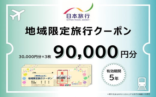 【30-22】日本旅行地域限定旅行クーポン　90,000円分 1244899 - 三重県松阪市