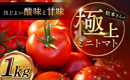 [期間限定]松本さんの極上 ミニトマト 約1kg トマト ミニ トマト プチ トマト 極上 とまと 人気 ミニとまと [DBR001] [小値賀町] 長崎県 五島列島