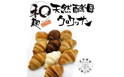 【天然酵母】クロワッサン 8種類 計10個セット  1247399 - 徳島県徳島市