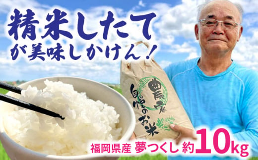 福岡県桂川町産夢つくし　白米（玄米10kgを発注後精米してお届け！）  桂川町/一般社団法人地域商社いいバイ桂川 [ADBB001] 1063126 - 福岡県桂川町