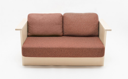 センの木の家具 Kigakiku Sofa（T-9074 レッドブラウン）