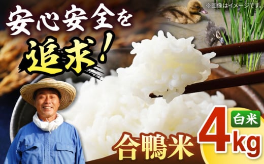 [栽培期間中農薬不使用]古野農場 合鴨農法 合鴨米（白米）4kg