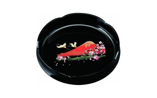 8.0寸 梅型菓子鉢 一富士二鶴三桜【YG77】 1254426 - 和歌山県高野町