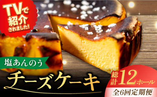 【全6回定期便】 塩あんのうチーズケーキ / 安納芋 スイーツ 冷凍 新上五島町