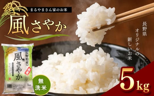 無洗米 「まるやまさん家のお米」 風さやか 5kg×1袋 | 米 風さやか 長野県 松本市