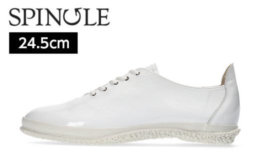 No.973-03 White サイズS(24.5cm) / 靴 カンガルー革 エナメル加工 軽い スピングル SPINGLE 広島県 スピングルムーヴ スピングルムーブ SPINGLE MOVE