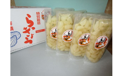 0057 特別栽培らっきょうの甘酢漬(8袋セット)