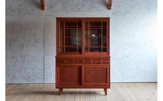 ピッキオ カップボード　無垢家具　北欧家具デザイン　ブラックチェリー 438070 - 福岡県大川市